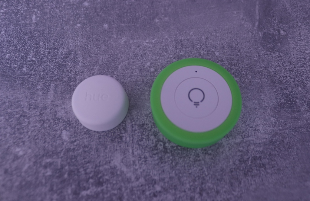 Vergleich myStrom Wifi Button - HUE Smart Button