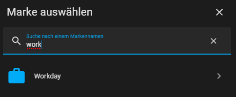 Workday Sensor auswählen Home Assistant